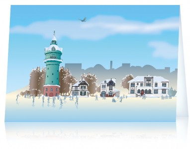 Weihnachtskarte 2015: Lokstedt Winterwunderland